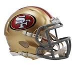 San Francisco 49ers Mini Football Helmet Riddell Speed - NFL Mini Helm