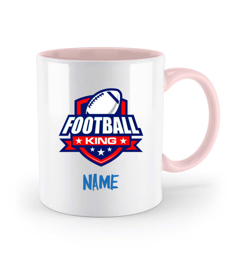 Football King - mug with name - personalized gift for American football fans
